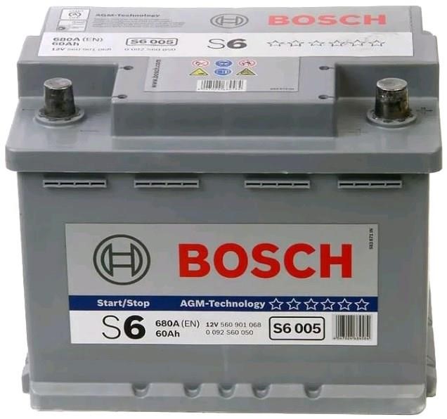 Bosch 0 092 S60 050 Акумулятор Bosch 12В 60Ач 680А(EN) R+ 0092S60050: Приваблива ціна - Купити в Україні на EXIST.UA!