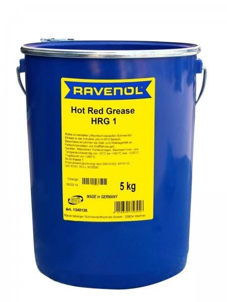 Ravenol 1340120-005-03-999 Мастило консистентоване червоне RAVENOL HOT RED GREASE HRG 1, 5кг 134012000503999: Купити в Україні - Добра ціна на EXIST.UA!