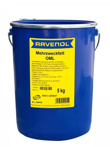 Ravenol 1340101-005-03-000 Мастило багатоцільове RAVENOL MEHRZWECKFETT OML, 5кг 134010100503000: Купити в Україні - Добра ціна на EXIST.UA!