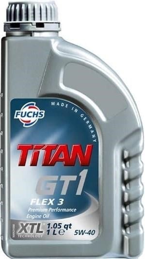 Fuchs 601873287 Моторна олива Fuchs TITAN GT1 FLEX 3 5W-40, 1л 601873287: Купити в Україні - Добра ціна на EXIST.UA!