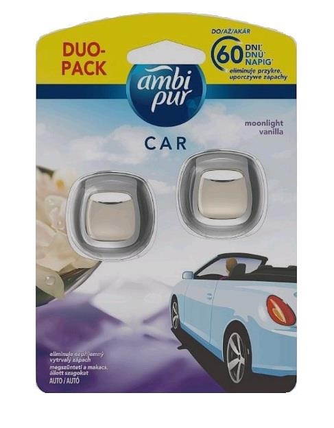 Ambi Pur 87167 Освіжувач повітря Car Moonlight Vanilla, 2x2 мл 87167: Купити в Україні - Добра ціна на EXIST.UA!