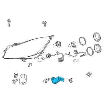 Кронштейн фары General Motors 20911554