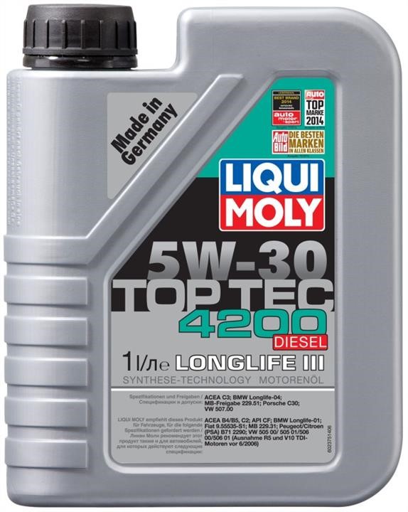 Моторна олива Liqui Moly Top Tec 4200 Diesel 5W-30, 1л Liqui Moly 2375