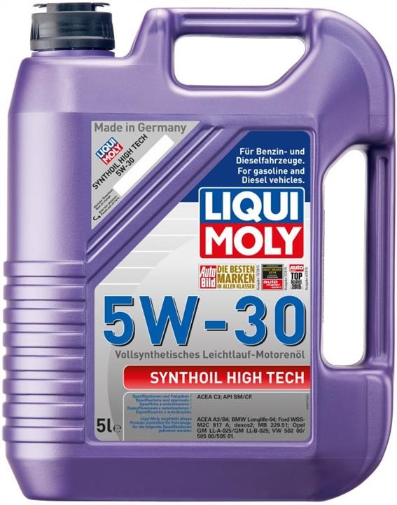 Моторна олива Liqui Moly Synthoil High Tech 5W-30, 5л Liqui Moly 9077