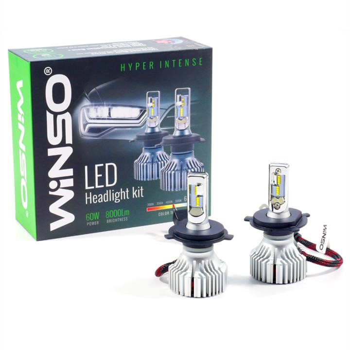 Winso 798400 Лампа світлодіодна WINSO LED HYPER INTENSE 8000Lm H4 12/24В, 60 Ватт, (2шт.) 798400: Купити в Україні - Добра ціна на EXIST.UA!