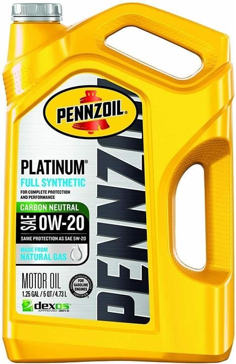 Pennzoil 550046127 Моторна олива Pennzoil Platinum Fully Synthetic 0W-20, 4,73л 550046127: Приваблива ціна - Купити в Україні на EXIST.UA!