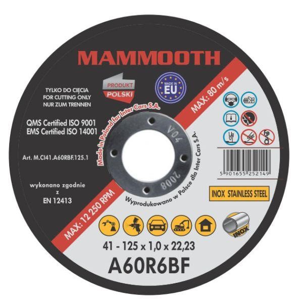 Mammooth M.CI41.A60RBF.125.1/B Коло відрізне MCI41A60RBF1251B: Приваблива ціна - Купити в Україні на EXIST.UA!