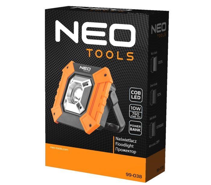 Акумуляторний прожектор COB 750 lm Neo Tools 99-038