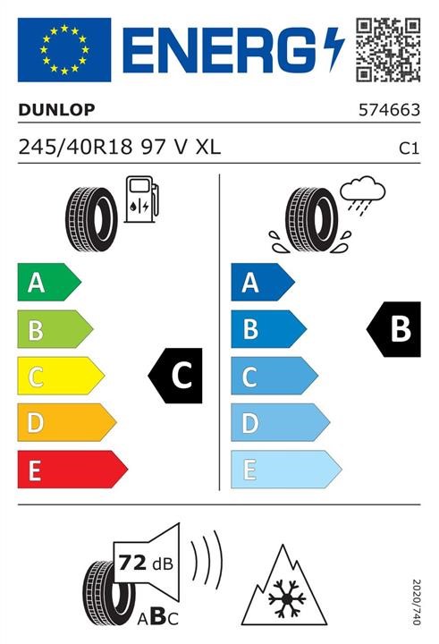 Шина Легкова Зимова Dunlop Winter Sport 5 245&#x2F;40 R18 97V Dunlop 531997