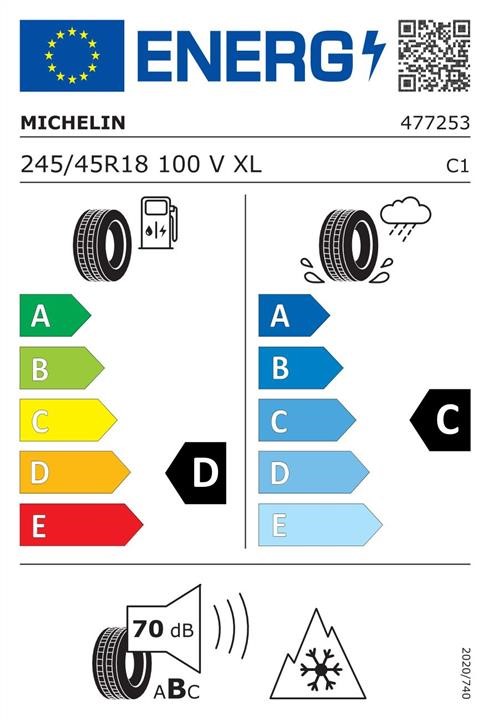 Шина Легкова Зимова Michelin Pilot Alpin PA4 245&#x2F;45 R18 100V Michelin 172072