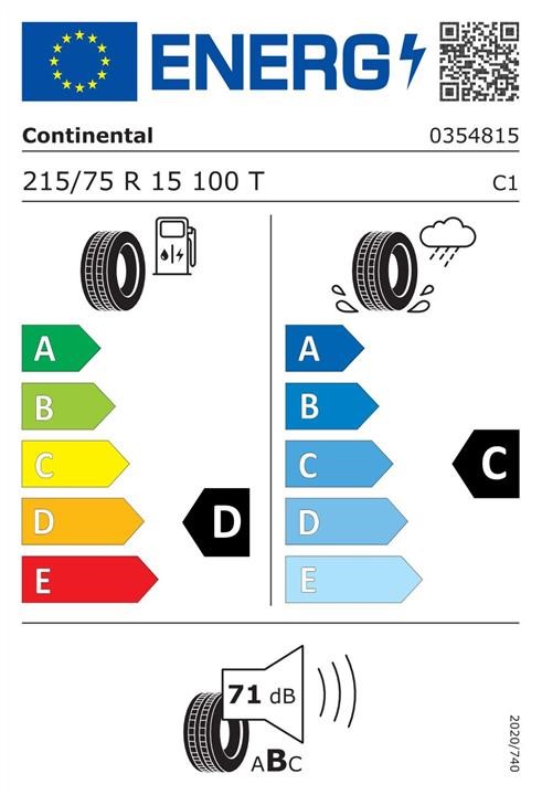 Купити Continental 0354815 за низькою ціною в Україні!