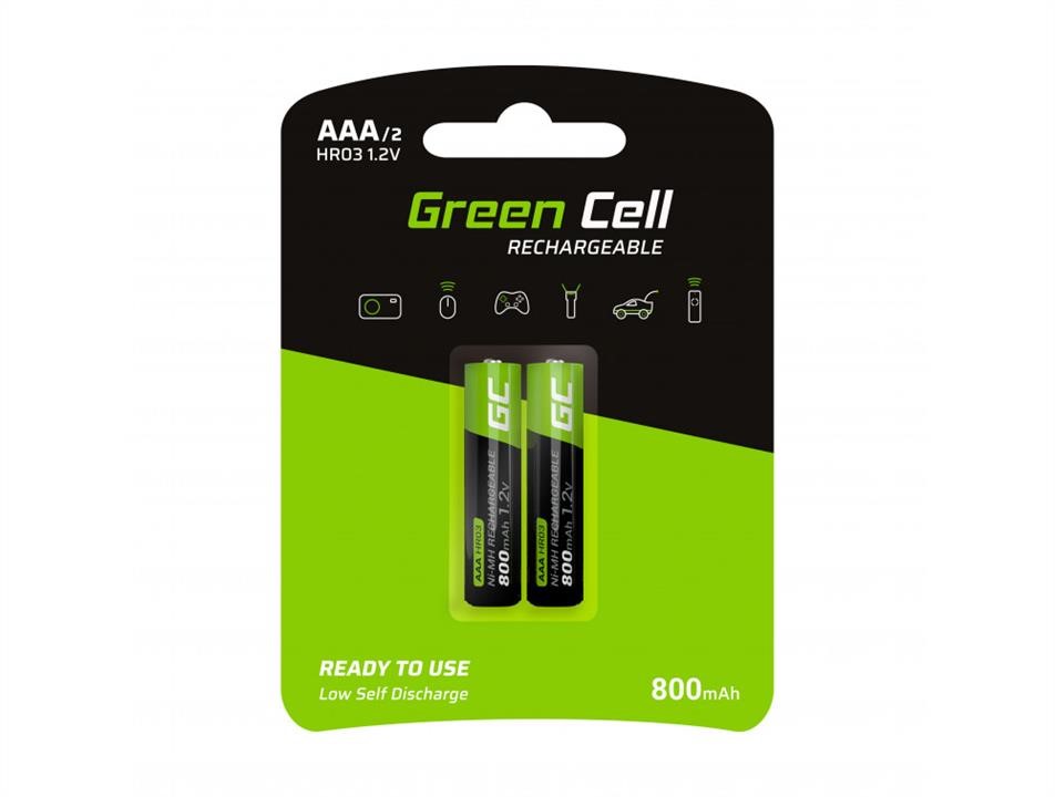 Green Cell GR08 Акумуляторні батареї 2x AAA HR03 800mAh GR08: Купити в Україні - Добра ціна на EXIST.UA!