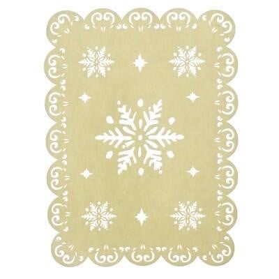 Jumi 5900410525757 Декоративний килимок під ялинку зі сніжинками, 45*30 см 5900410525757: Купити в Україні - Добра ціна на EXIST.UA!