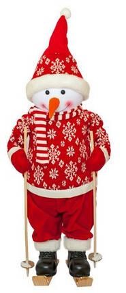 Time Eco 4820211100438 Фігурка новорічна "Веселий червоний сніговик", 82 см 4820211100438: Купити в Україні - Добра ціна на EXIST.UA!