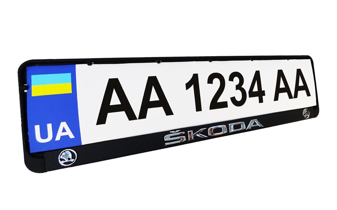 Poputchik 24-015 Рамка номерного знаку SKODA 24015: Приваблива ціна - Купити в Україні на EXIST.UA!