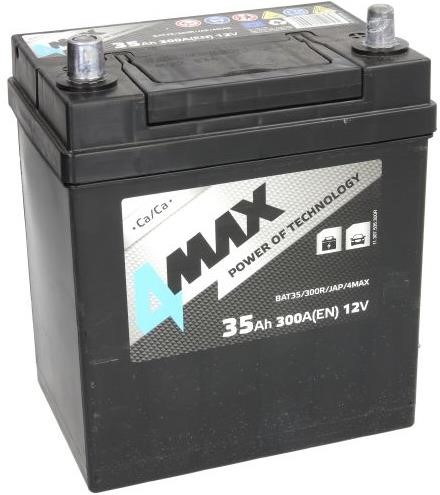 Акумулятор 4max STARTING BATTERY 12В 35Ач 300А(EN) R+ 4max BAT35&#x2F;300R&#x2F;JAP