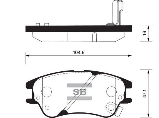 FI.BA filter FBP1149 Гальмівні колодки, комплект FBP1149: Купити в Україні - Добра ціна на EXIST.UA!