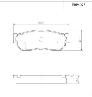 FI.BA filter FBP4075 Гальмівні колодки, комплект FBP4075: Купити в Україні - Добра ціна на EXIST.UA!
