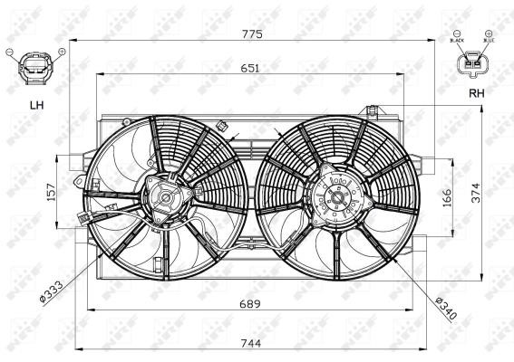 Wilmink Group WG1720521 Вентилятор радіатора охолодження WG1720521: Купити в Україні - Добра ціна на EXIST.UA!