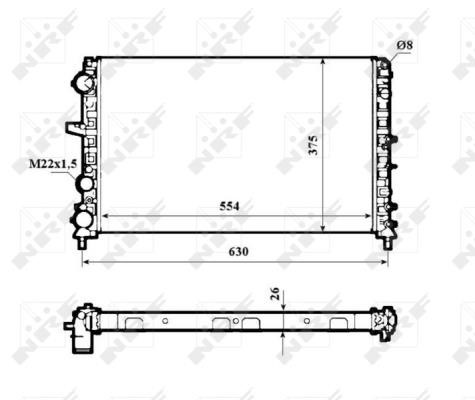 Wilmink Group WG1722460 Радіатор охолодження двигуна WG1722460: Купити в Україні - Добра ціна на EXIST.UA!