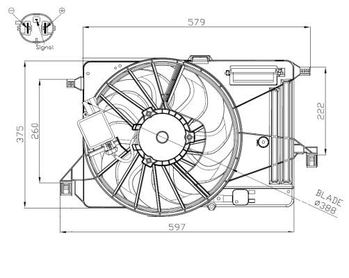 Wilmink Group WG2161784 Вентилятор радіатора охолодження WG2161784: Купити в Україні - Добра ціна на EXIST.UA!