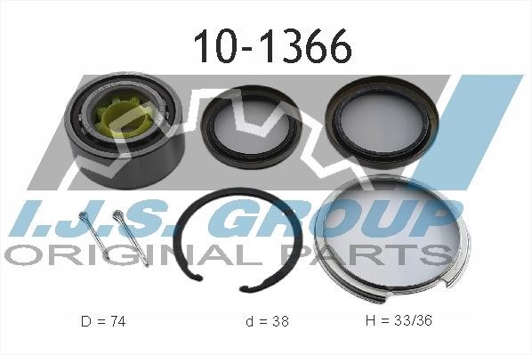 IJS Group 10-1366 Підшипник маточини колеса, комплект 101366: Купити в Україні - Добра ціна на EXIST.UA!