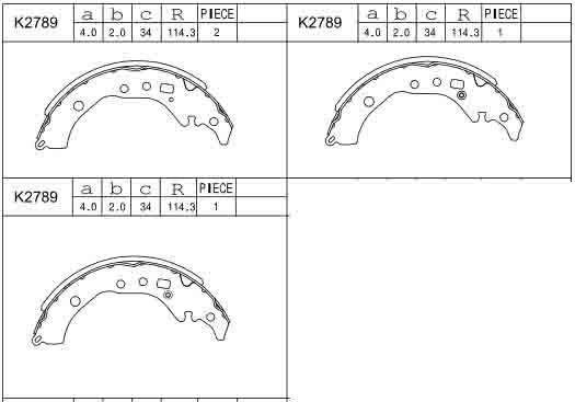 Asimco K2789 Колодки гальмівні барабанні, комплект K2789: Приваблива ціна - Купити в Україні на EXIST.UA!