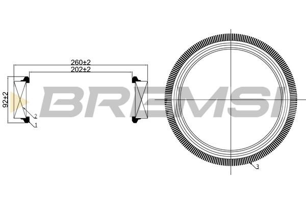 Bremsi FA1259 Повітряний фільтр FA1259: Купити в Україні - Добра ціна на EXIST.UA!