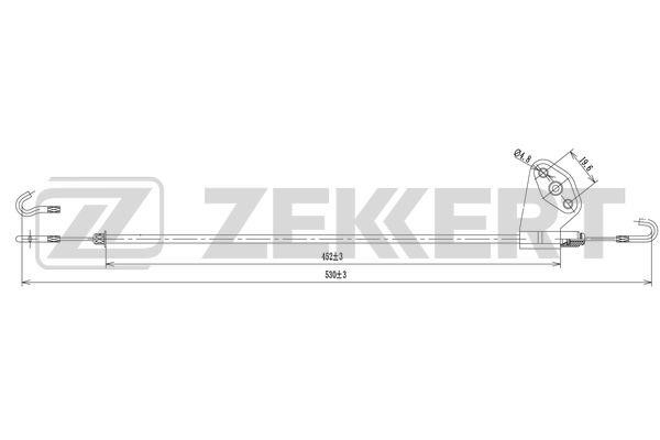 Zekkert BZ-1047 Тросовий привод, механізм розблокування дверей BZ1047: Купити в Україні - Добра ціна на EXIST.UA!
