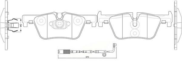 FiT FP1613E Гальмівні колодки задні, комплект FP1613E: Купити в Україні - Добра ціна на EXIST.UA!