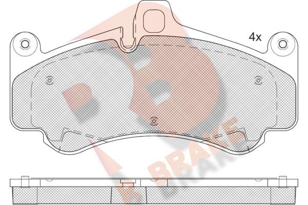 R Brake RB2359 Гальмівні колодки, комплект RB2359: Купити в Україні - Добра ціна на EXIST.UA!