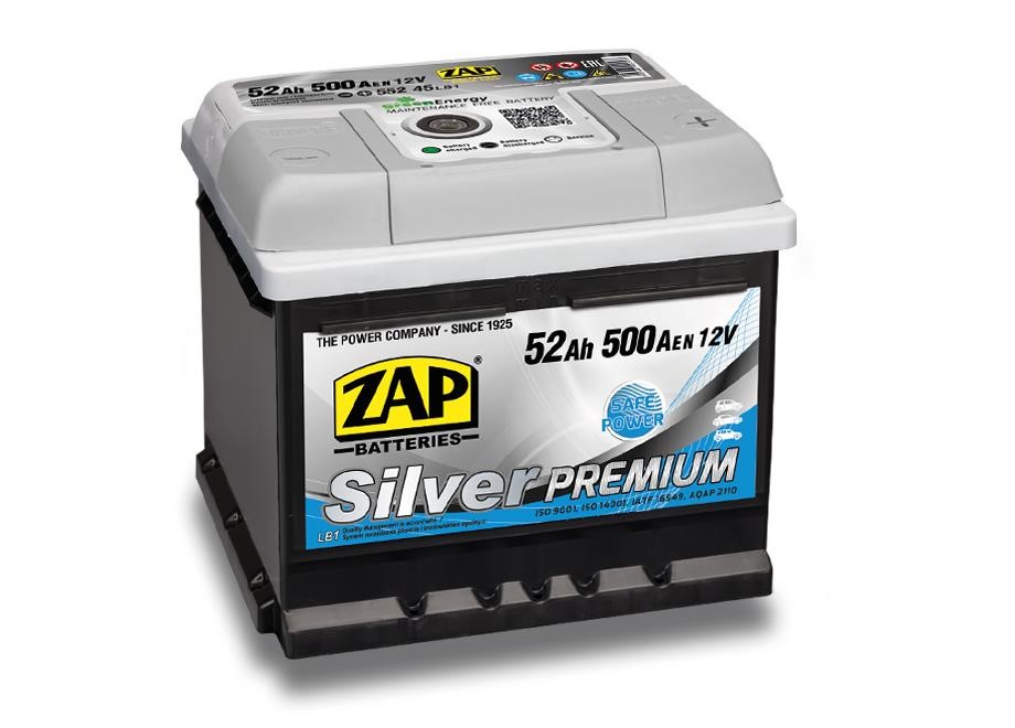 ZAP 552 45 Акумулятор ZAP Silver Premium 12В 52Ач 500(EN) R+ 55245: Купити в Україні - Добра ціна на EXIST.UA!