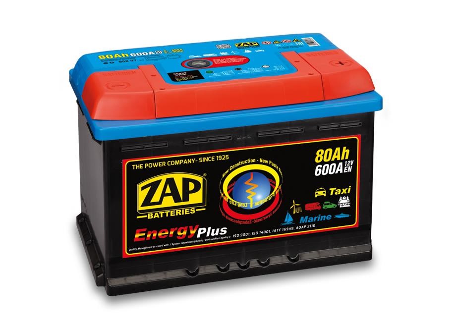 ZAP 958 07 Акумулятор ZAP Energy Plus 12В 80Ач 600(EN) R+ 95807: Купити в Україні - Добра ціна на EXIST.UA!