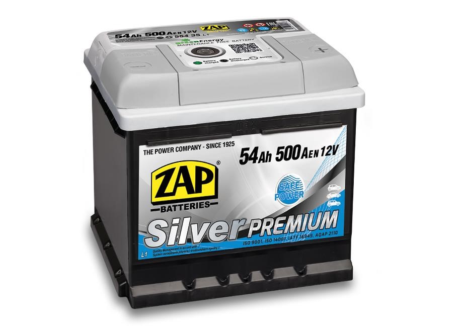 ZAP 554 35 Акумулятор ZAP Silver Premium 12В 54Ач 500(EN) R+ 55435: Приваблива ціна - Купити в Україні на EXIST.UA!