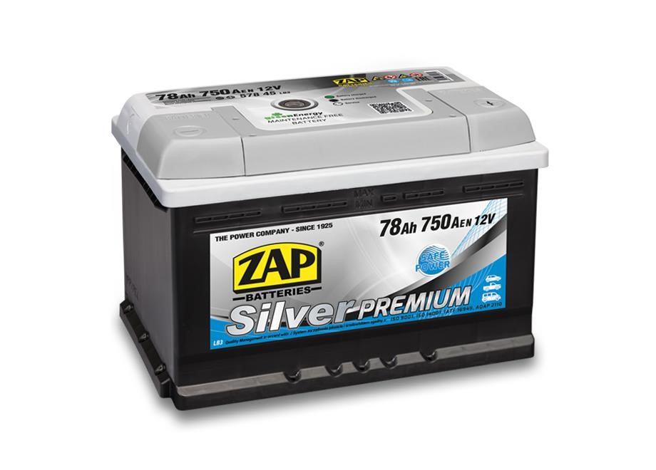 ZAP 578 45 Акумулятор ZAP Silver Premium 12В 78Ач 750(EN) R+ 57845: Купити в Україні - Добра ціна на EXIST.UA!