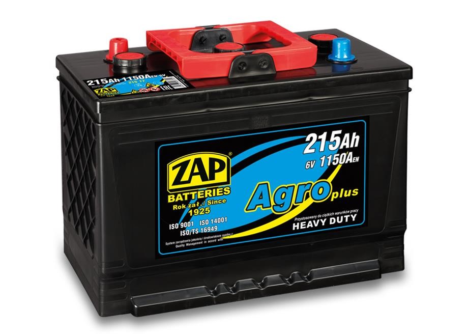 ZAP 215 17 Акумулятор ZAP AGRO 6В 215Ач 1150(EN) Диагональное 21517: Приваблива ціна - Купити в Україні на EXIST.UA!