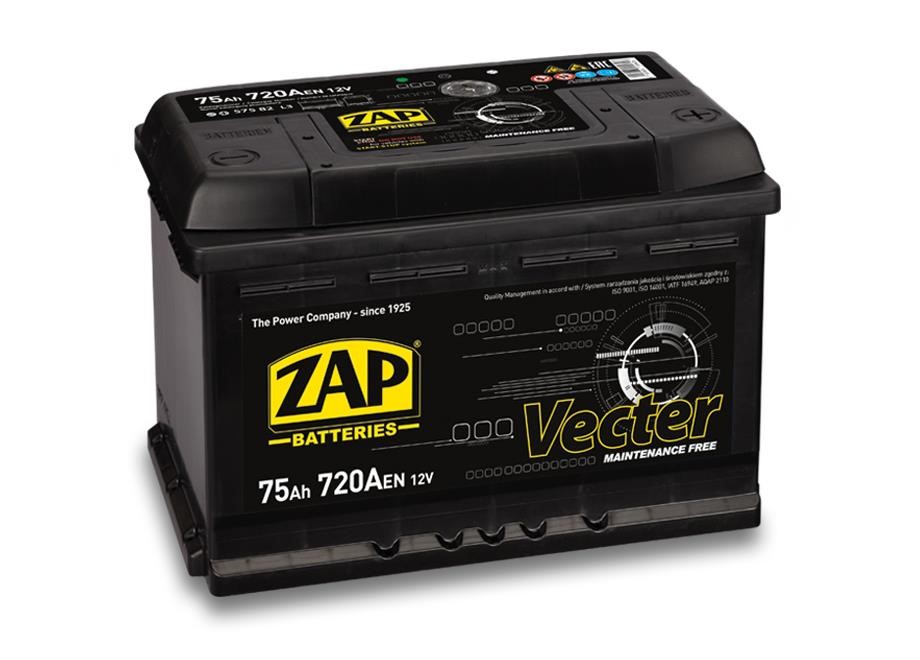 ZAP 575 82 Акумулятор ZAP Vecter 12В 75Ач 720(EN) R+ 57582: Купити в Україні - Добра ціна на EXIST.UA!