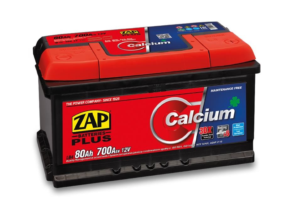 ZAP 580 14 Акумулятор ZAP Calcium Plus 12В 80Ач 700(EN) R+ 58014: Купити в Україні - Добра ціна на EXIST.UA!
