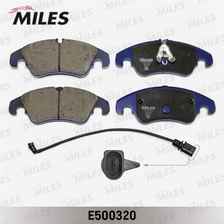 Miles E500320 Гальмівні колодки, комплект E500320: Купити в Україні - Добра ціна на EXIST.UA!