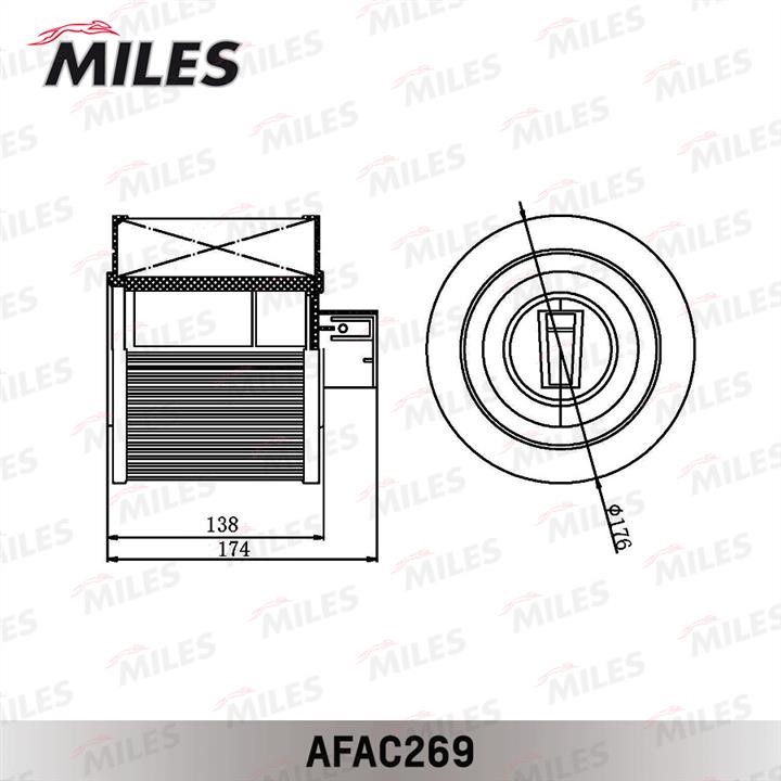 Повітряний фільтр Miles AFAC269