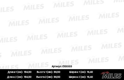 Miles E100303 Колодки гальмівні, комплект E100303: Купити в Україні - Добра ціна на EXIST.UA!