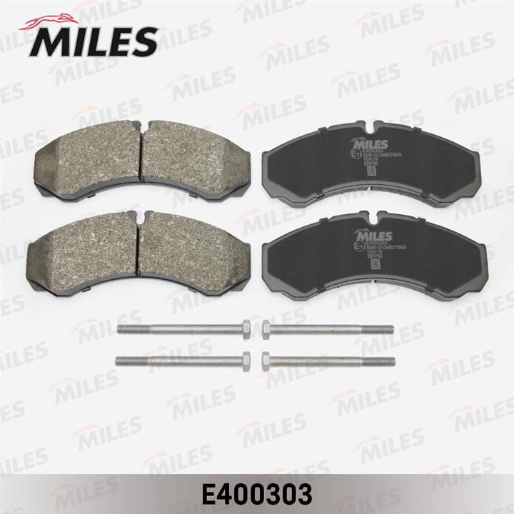 Miles E400303 Гальмівні колодки, комплект E400303: Купити в Україні - Добра ціна на EXIST.UA!