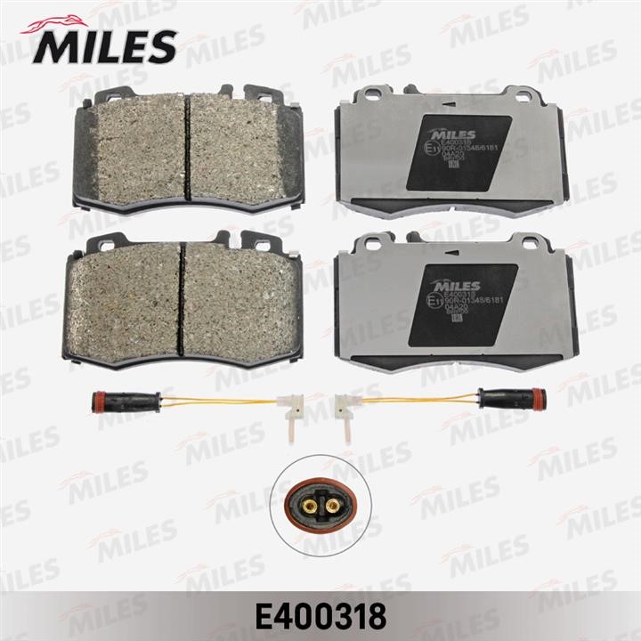 Miles E400318 Гальмівні колодки, комплект E400318: Купити в Україні - Добра ціна на EXIST.UA!