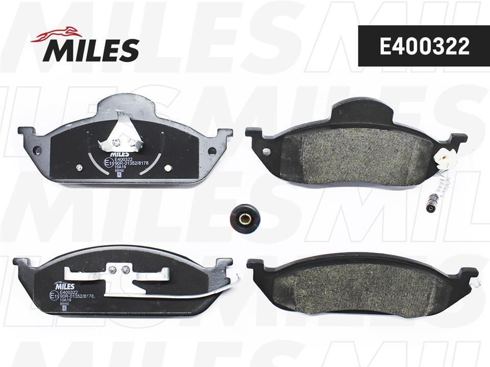 Miles E400322 Гальмівні колодки, комплект E400322: Купити в Україні - Добра ціна на EXIST.UA!