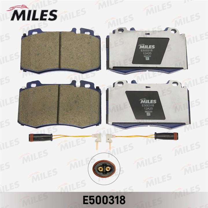 Miles E500318 Гальмівні колодки, комплект E500318: Купити в Україні - Добра ціна на EXIST.UA!