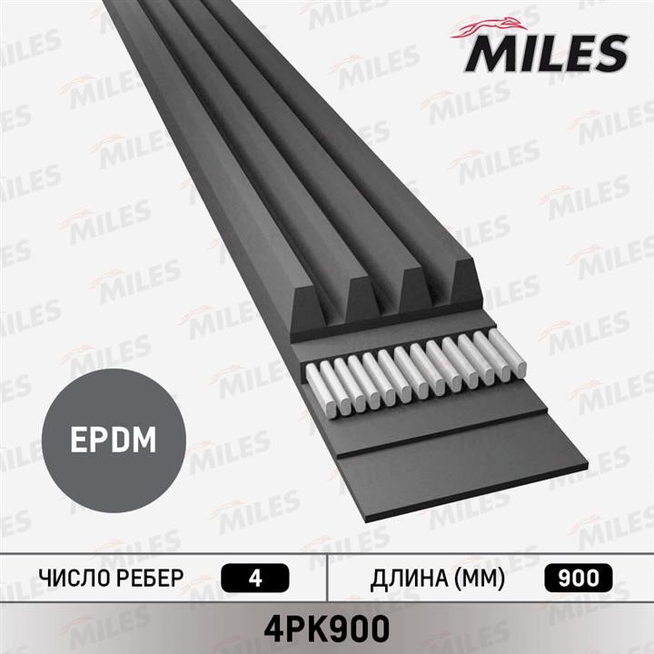 Miles 4PK900 Ремінь поліклиновий 4PK900: Купити в Україні - Добра ціна на EXIST.UA!