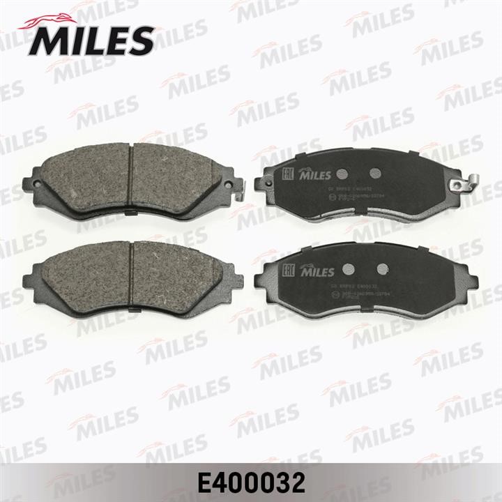 Miles E400032 Гальмівні колодки, комплект E400032: Купити в Україні - Добра ціна на EXIST.UA!