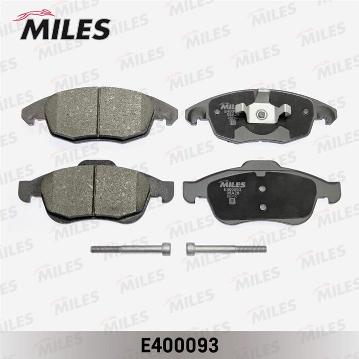 Miles E400093 Гальмівні колодки, комплект E400093: Купити в Україні - Добра ціна на EXIST.UA!