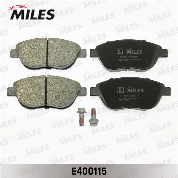 Miles E400115 Гальмівні колодки, комплект E400115: Купити в Україні - Добра ціна на EXIST.UA!