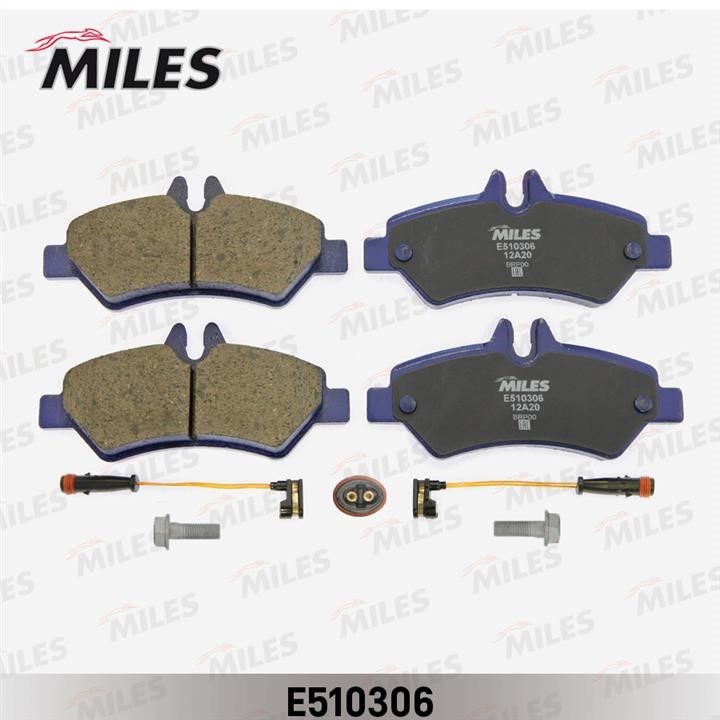 Miles E510306 Гальмівні колодки, комплект E510306: Купити в Україні - Добра ціна на EXIST.UA!